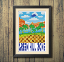 Green Hill Zone 13"x19" Poster
